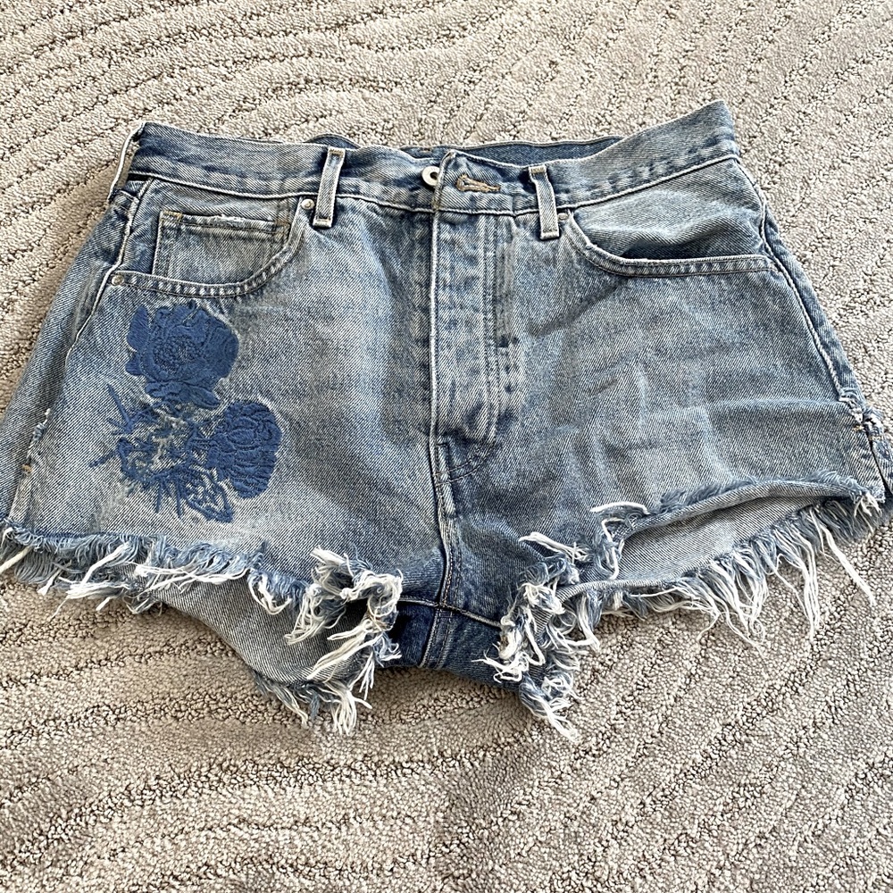{Levi's} Made & Crafted Western Fray Jean Shorts